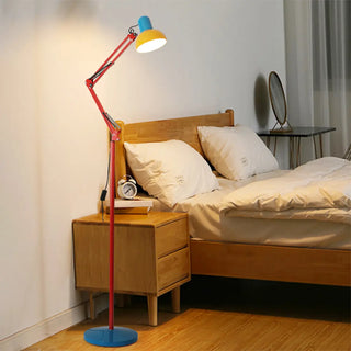 ZOWALA - Modern Colorful Swing Arm Dome Floor Lamp Image - 1