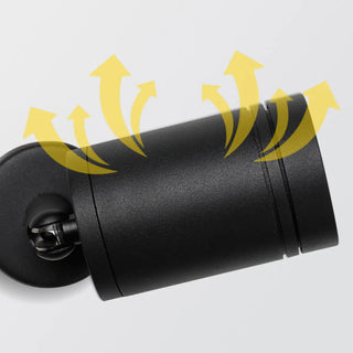 Adjustable Modern Cylinder Exterior LED Wall Sconce Zawala Image - 11
