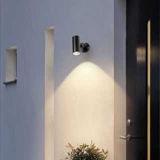 Adjustable Modern Cylinder Exterior LED Wall Sconce Zawala Image - 12