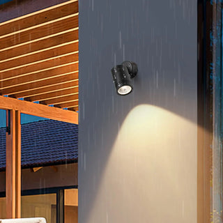 Adjustable Modern Cylinder Exterior LED Wall Sconce Zawala Image - 2