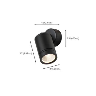 Adjustable Modern Cylinder Exterior LED Wall Sconce Zawala Image - 15