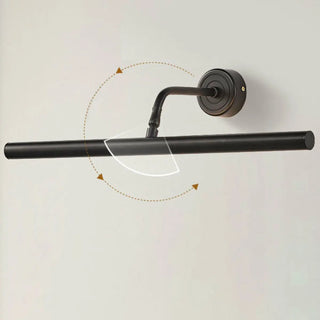 ZOWALA - Adjustable Black Cylinder Metal LED Vanity Lights Image - 10