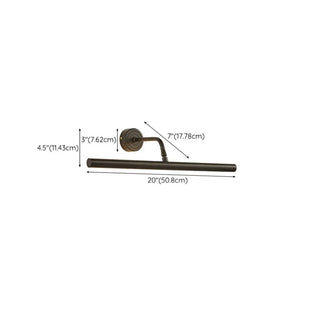 ZOWALA - Adjustable Black Cylinder Metal LED Vanity Lights #size
