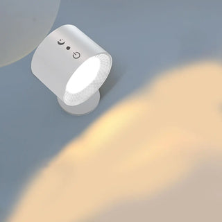 ZOWALA - Adjustable Black Cylinder Bedroom LED Wall Sconce Image - 4