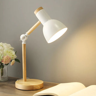 Children's Room Simple Wooden Base Bedroom Table Lamp Zawala Image - 1