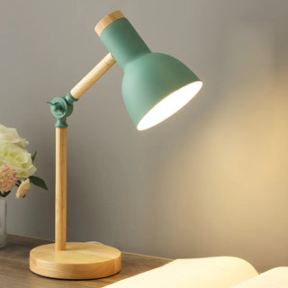 Children's Room Simple Wooden Base Bedroom Table Lamp Zawala Image - 2