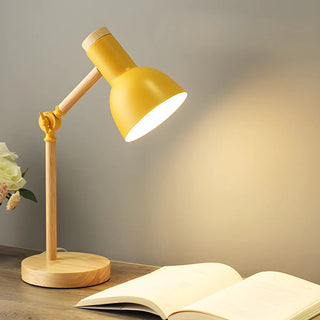 Children's Room Simple Wooden Base Bedroom Table Lamp Zawala Image - 3