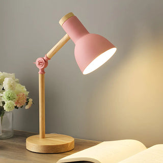Children's Room Simple Wooden Base Bedroom Table Lamp Zawala Image - 4
