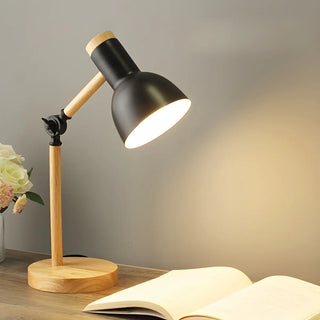 Children's Room Simple Wooden Base Bedroom Table Lamp Zawala Image - 5