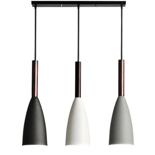 ZOWALA - 3-Light Multi-Color Cone Pendant Light Kitchen Island Image - 10