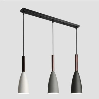 ZOWALA - 3-Light Multi-Color Cone Pendant Light Kitchen Island Image - 6