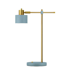 Pink Modern Bedroom Cylinder Metal Shade Table Lamp Zawala Image - 16