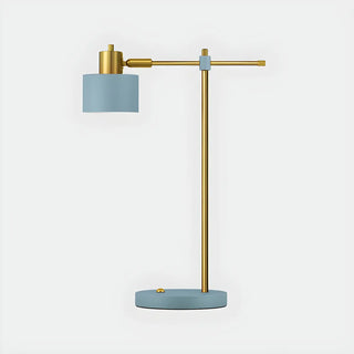 Pink Modern Bedroom Cylinder Metal Shade Table Lamp Zawala Image - 6