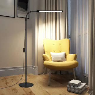 ZOWALA - Music and Reading Adjustable Rectangle LED Floor Lamp Image - 1