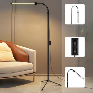 ZOWALA - Music and Reading Adjustable Rectangle LED Floor Lamp Image - 2
