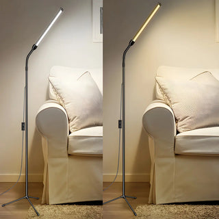 ZOWALA - Music and Reading Adjustable Rectangle LED Floor Lamp Image - 3