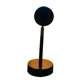 Modern Black Round Bedroom Atmosphere LED Table Lamp Zawala Image - 9