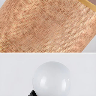 Adjustable Height Red Cylinder Fabric LED Floor Lamp Zawala Image - 5