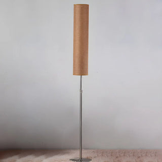 Adjustable Height Red Cylinder Fabric LED Floor Lamp Zawala Image - 6