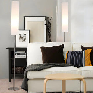 Adjustable Height Red Cylinder Fabric LED Floor Lamp Zawala Image - 9