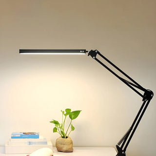 Simple Adjustable Metal Black LED Study Table Lamp Zawala Image - 3