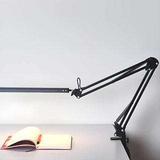 Simple Adjustable Metal Black LED Study Table Lamp Zawala Image - 5