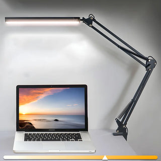 Simple Adjustable Metal Black LED Study Table Lamp Zawala Image - 7