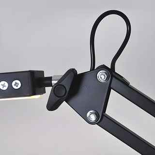 Simple Adjustable Metal Black LED Study Table Lamp Zawala Image - 9