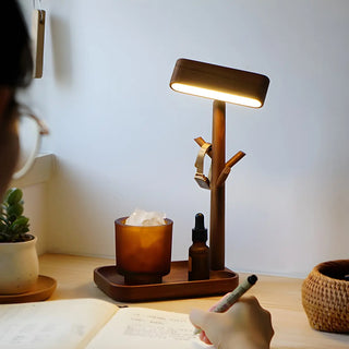 Unique Solid Wood Branch Shape LED Decor Table Lamp Zawala Image - 1
