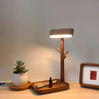 Unique Solid Wood Branch Shape LED Decor Table Lamp Zawala Image - 2