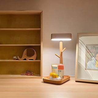 Unique Solid Wood Branch Shape LED Decor Table Lamp Zawala Image - 3