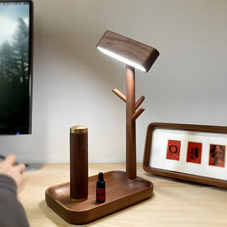 Unique Solid Wood Branch Shape LED Decor Table Lamp Zawala Image - 4