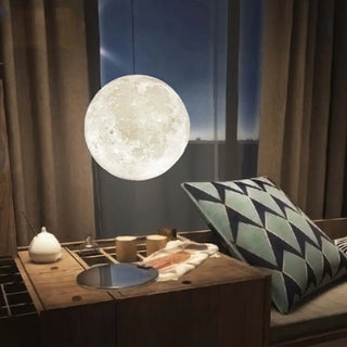 ZOWALA - Contemporary Moon Adjustable Living Room White Pendant Light Image - 1