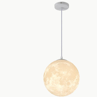 ZOWALA - Contemporary Moon Adjustable Living Room White Pendant Light Image - 10