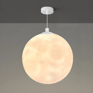 ZOWALA - Contemporary Moon Adjustable Living Room White Pendant Light Image - 11