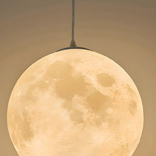 ZOWALA - Contemporary Moon Adjustable Living Room White Pendant Light Image - 14