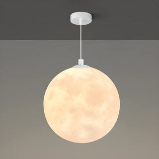 ZOWALA - Contemporary Moon Adjustable Living Room White Pendant Light Image - 9