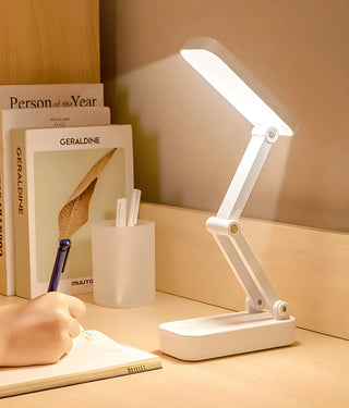 Simple White Dimmable LED Modern Bedroom Table Lamp Zawala Image - 1