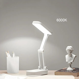 Simple White Dimmable LED Modern Bedroom Table Lamp Zawala Image - 10