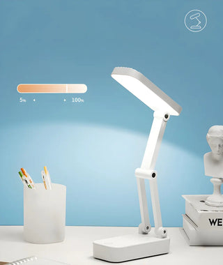 Simple White Dimmable LED Modern Bedroom Table Lamp Zawala Image - 12