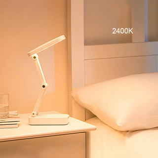 Simple White Dimmable LED Modern Bedroom Table Lamp Zawala Image - 3