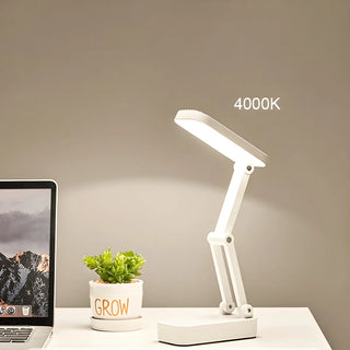 Simple White Dimmable LED Modern Bedroom Table Lamp Zawala Image - 9