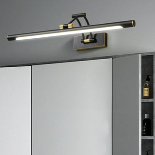 Adjustable Cylinder Black Metal Modern Vanity Light Zawala Image - 2