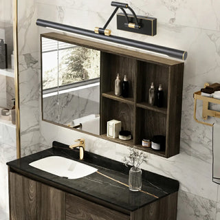 Adjustable Cylinder Black Metal Modern Vanity Light Zawala Image - 5