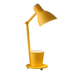 Simple Yellow Metal Adjustable Table Lamp with Pen Holder Zawala Image - 19