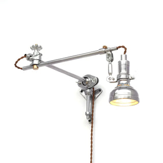 Plug In Electric Dome Aluminium Reading Swing Arm Wall Lamp Zawala Image - 4