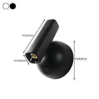 Rechargeable Aluminum Cylinder LED Reading Wall Sconce Zawala #size