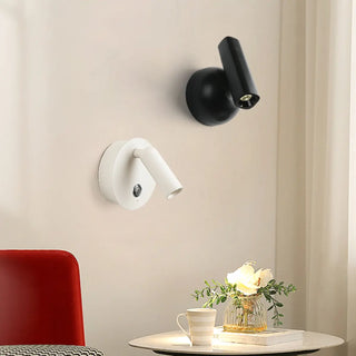 Rechargeable Aluminum Cylinder LED Reading Wall Sconce Zawala Image - 2
