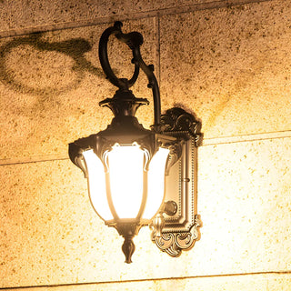 Antique Balck Iron Outdoor LED Wall Lantern Light Zawala Image - 10