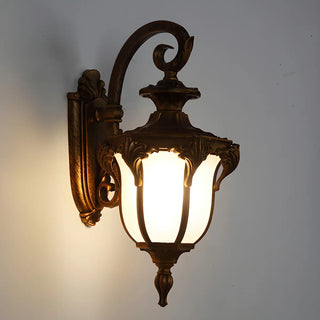 Antique Balck Iron Outdoor LED Wall Lantern Light Zawala Image - 13